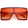 High Fashion Color Tinted Lens Flat Top Square Sunglasses D131 sold by ZeroUV