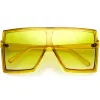 High Fashion Color Tinted Lens Flat Top Square Sunglasses D131 sold by ZeroUV