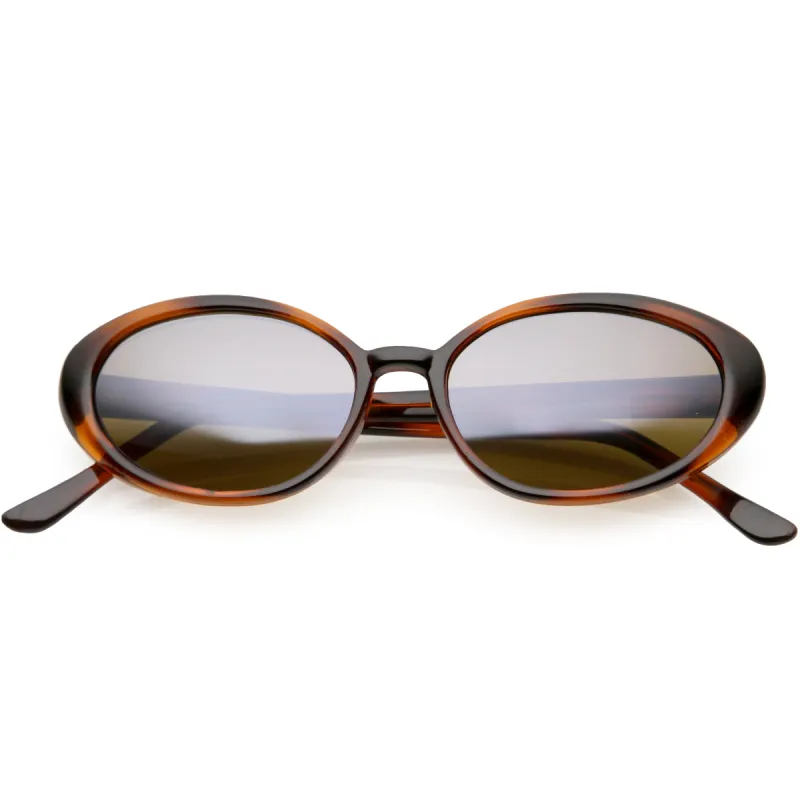 Women's Retro True Vintage Round Oval Mirrored Lens Sunglasses C654 sold by ZeroUV