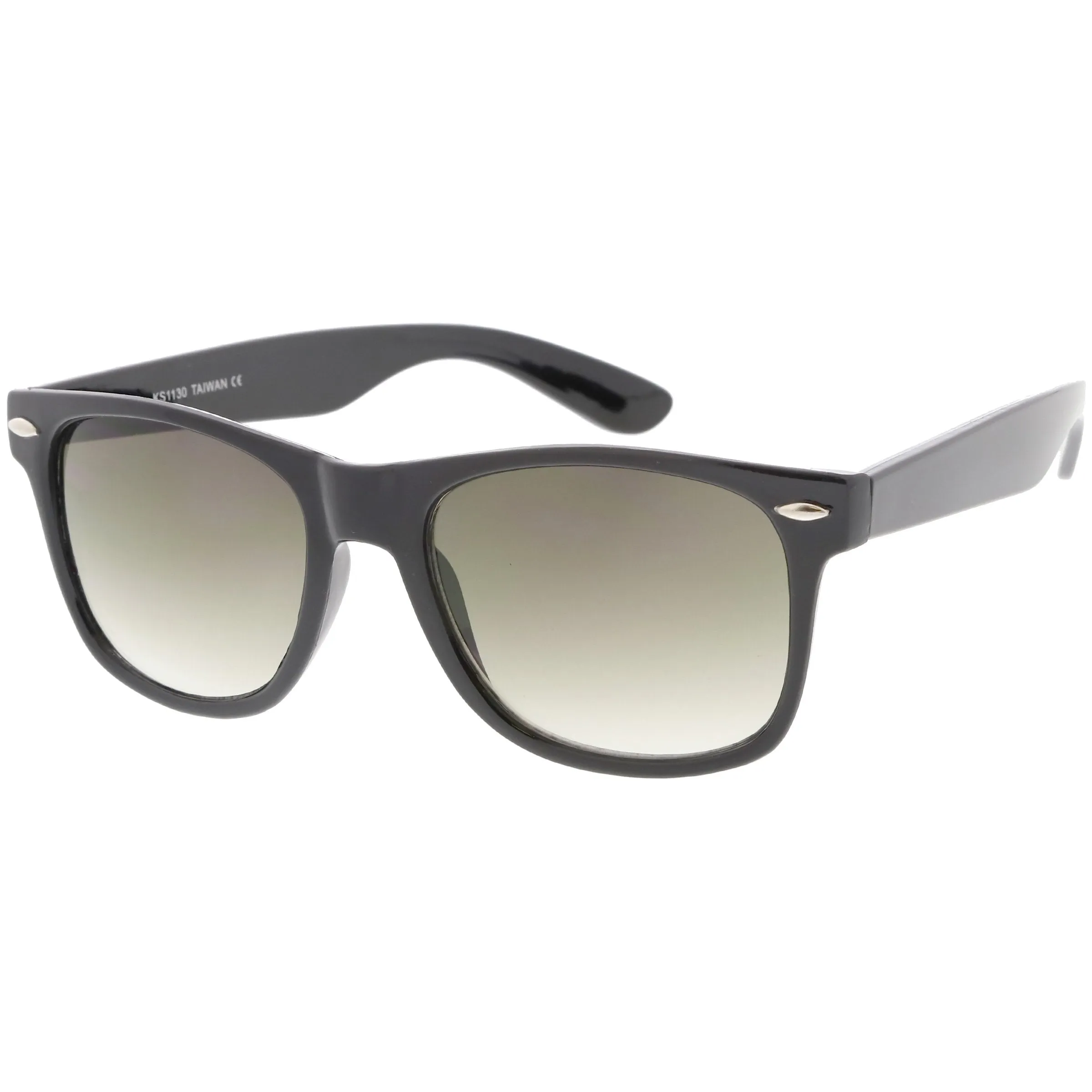 Classic Retro Wide Frame Horned Rimmed Sunglasses C766 sold by ZeroUV product image thumbnail 4