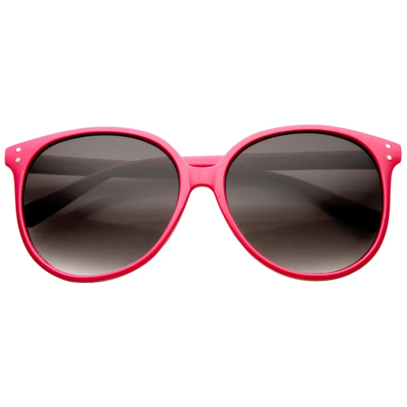 Colorful Retro P3 Round Indie Horned Rim Sunglasses 9698 sold by ZeroUV