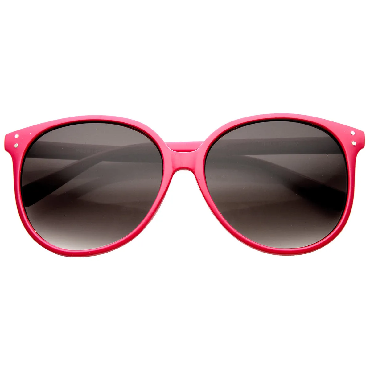 Colorful Retro P3 Round Indie Horned Rim Sunglasses 9698 sold by ZeroUV product image thumbnail 2