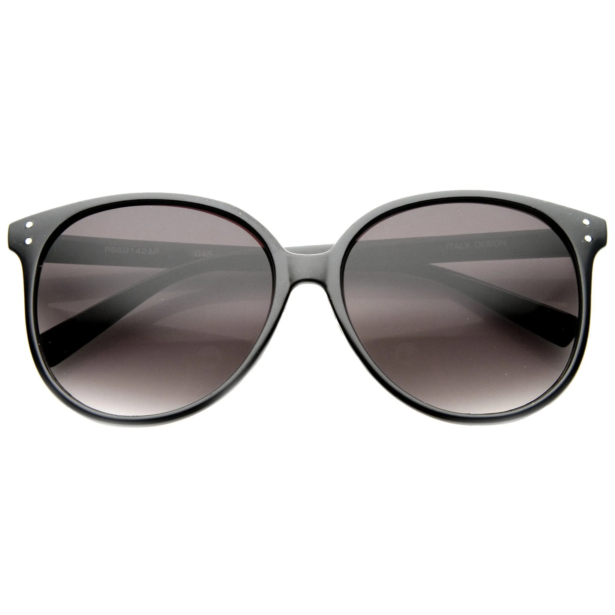 Colorful Retro P3 Round Indie Horned Rim Sunglasses 9698 sold by ZeroUV product image thumbnail 3