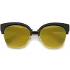 Modern Mirrored Flat Lens Cat Eye Half Frame Sunglasses A325 sold by ZeroUV