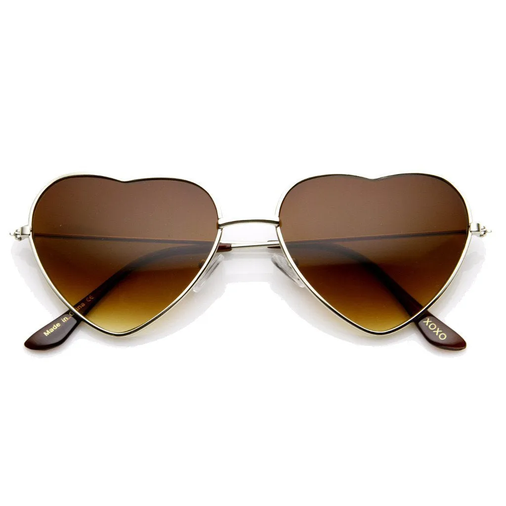 Cute Metal Heart Shape Love Lolita Sunglasses 8737 sold by ZeroUV