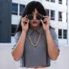 Vintage Indie Dapper Round Spectacle Flat Lens Sunglasses C126 sold by ZeroUV