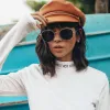 Vintage Indie Dapper Round Spectacle Flat Lens Sunglasses C126 sold by ZeroUV