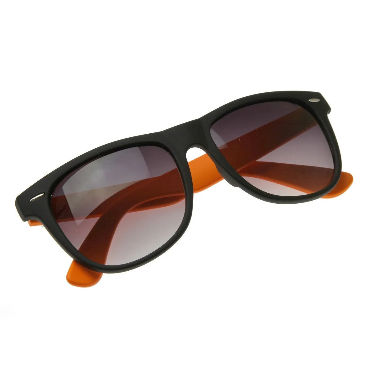 Retro Neon Color 2 Tone Horned Rim Sunglasses 2793 sold by ZeroUV product image thumbnail 4