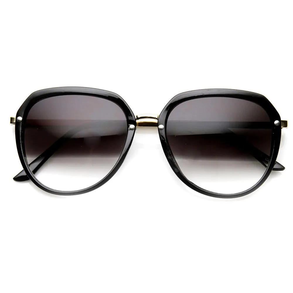 Oversize 1980's Womens Fashion Retro Square Sunglasses 9294 sold by ZeroUV product image thumbnail 5