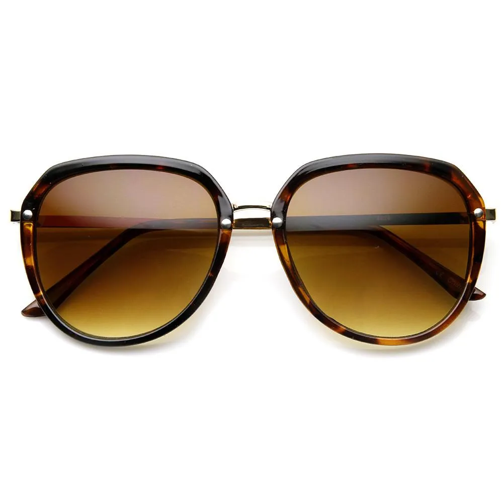 Oversize 1980's Womens Fashion Retro Square Sunglasses 9294 sold by ZeroUV product image thumbnail 2