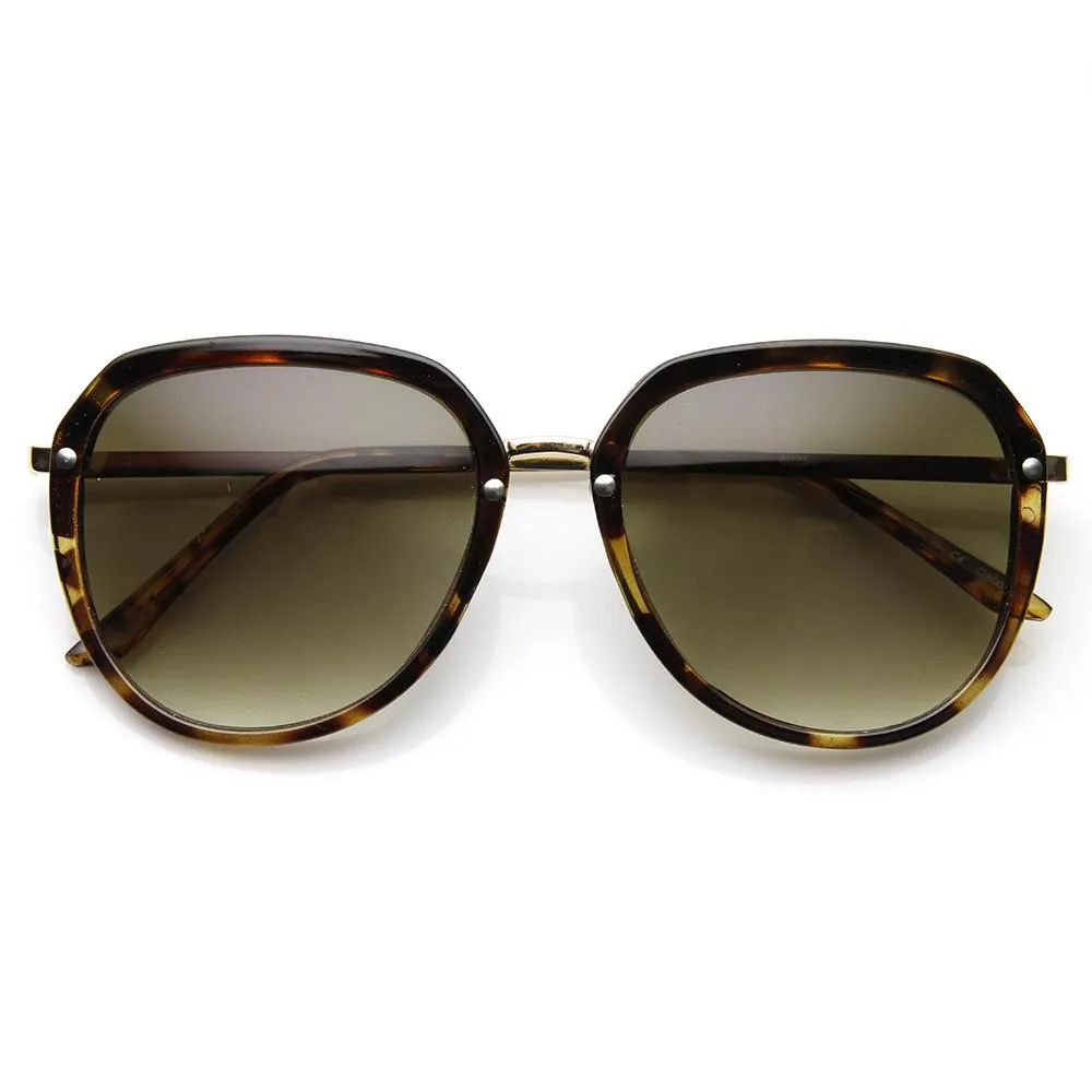 Oversize 1980's Womens Fashion Retro Square Sunglasses 9294 sold by ZeroUV product image thumbnail 3