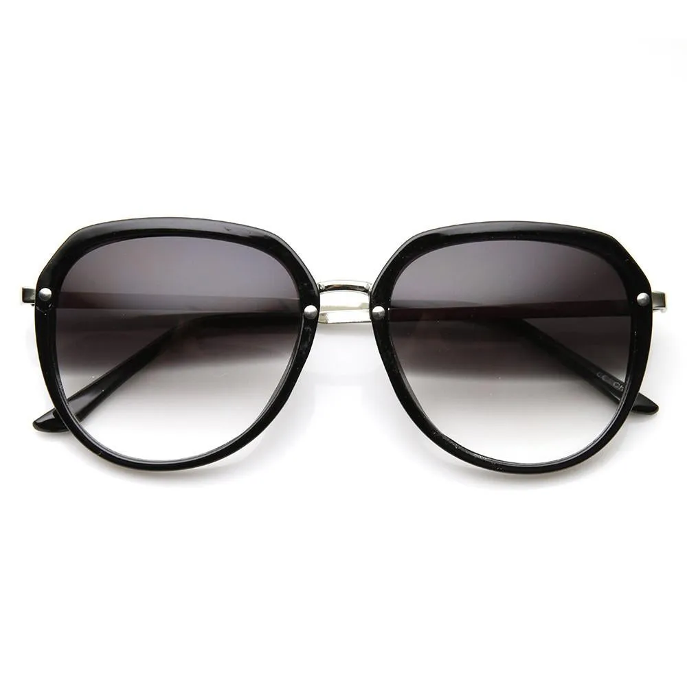 Oversize 1980's Womens Fashion Retro Square Sunglasses 9294 sold by ZeroUV product image thumbnail 4
