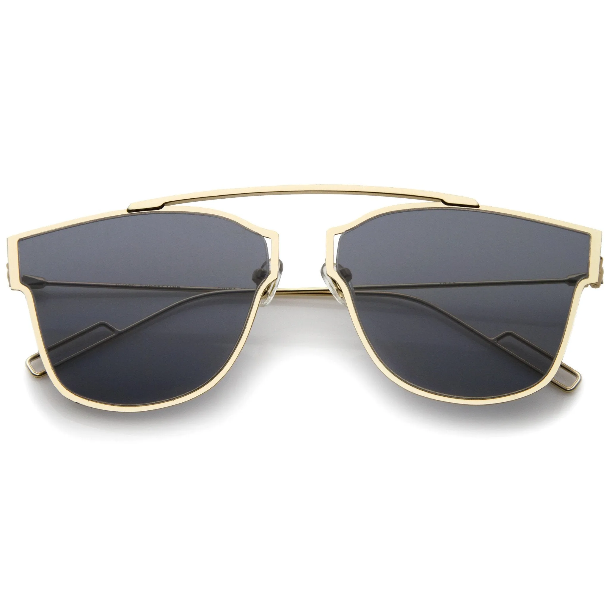 Modern Thin Wire Frame Flat Lens Pantos Sunglasses A353 sold by ZeroUV product image thumbnail 5