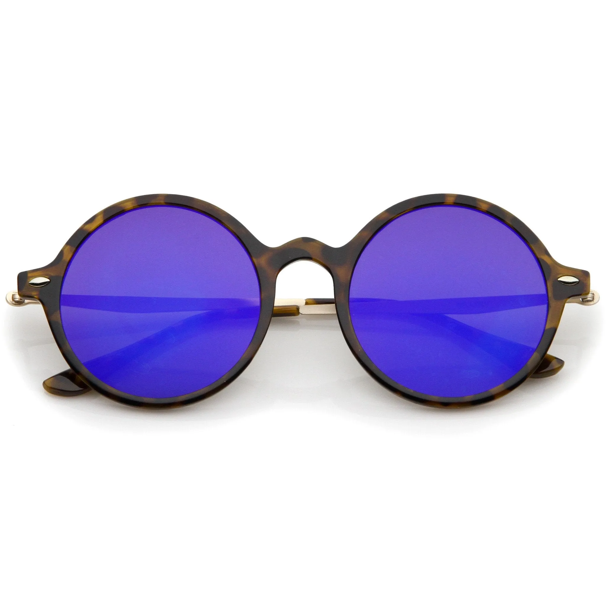 European Retro Mirrored Flat Lens Dapper Sunglasses A746 sold by ZeroUV