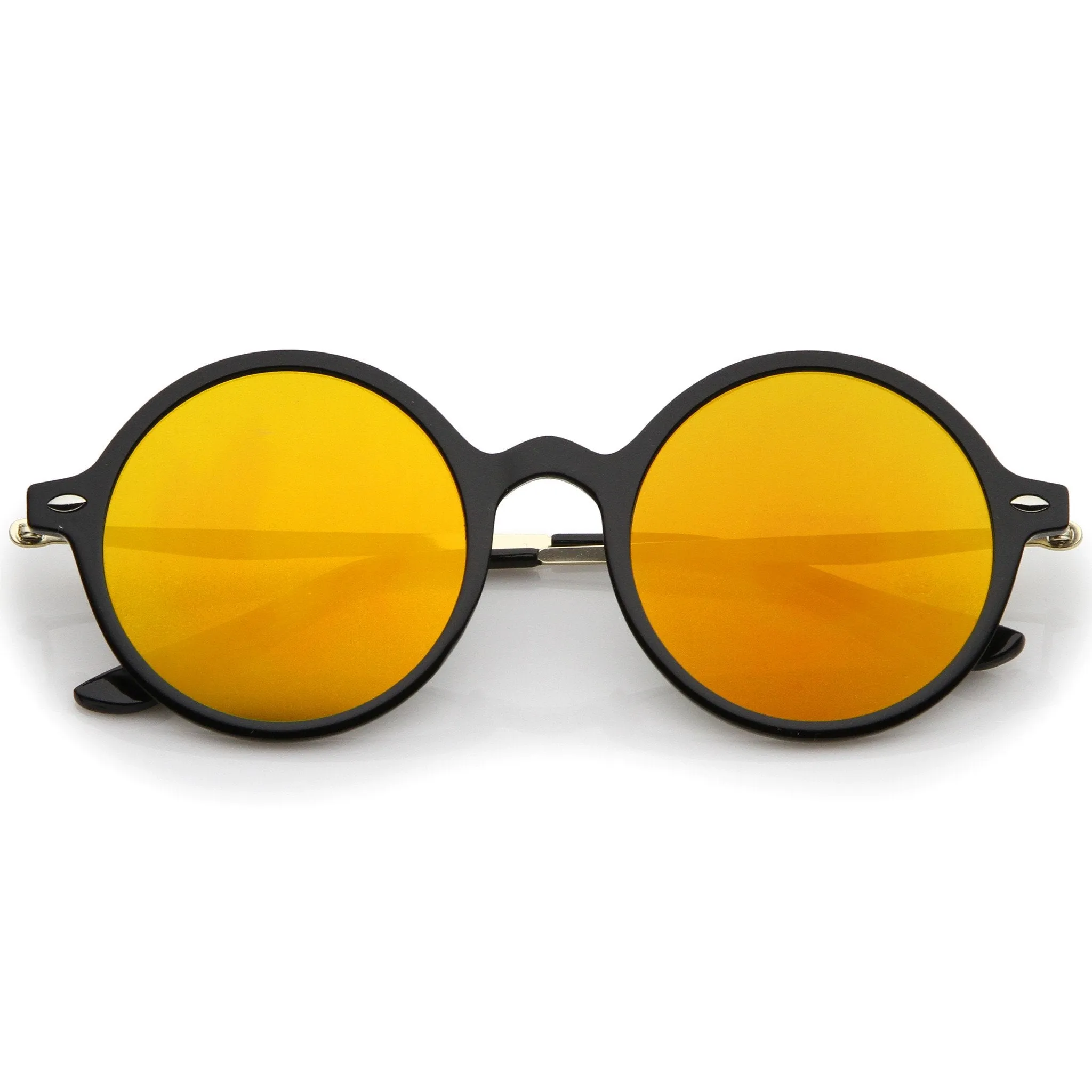 European Retro Mirrored Flat Lens Dapper Sunglasses A746 sold by ZeroUV product image thumbnail 5