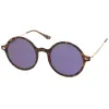 European Retro Mirrored Flat Lens Dapper Sunglasses A746 sold by ZeroUV