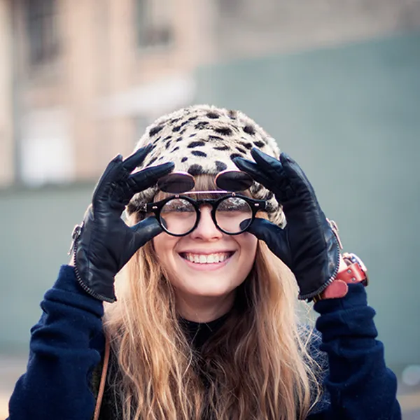 Vintage Retro Steampunk Round Flip Up Clear Lens Glasses 2950 sold by ZeroUV product image thumbnail 3