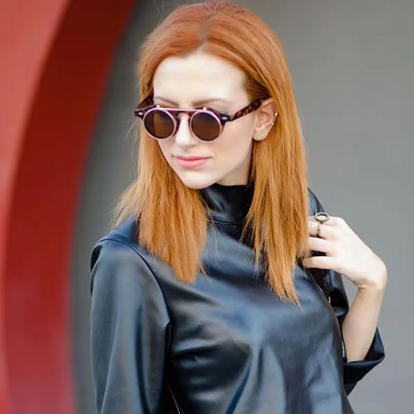 Vintage Retro Steampunk Round Flip Up Clear Lens Glasses 2950 sold by ZeroUV product image thumbnail 4