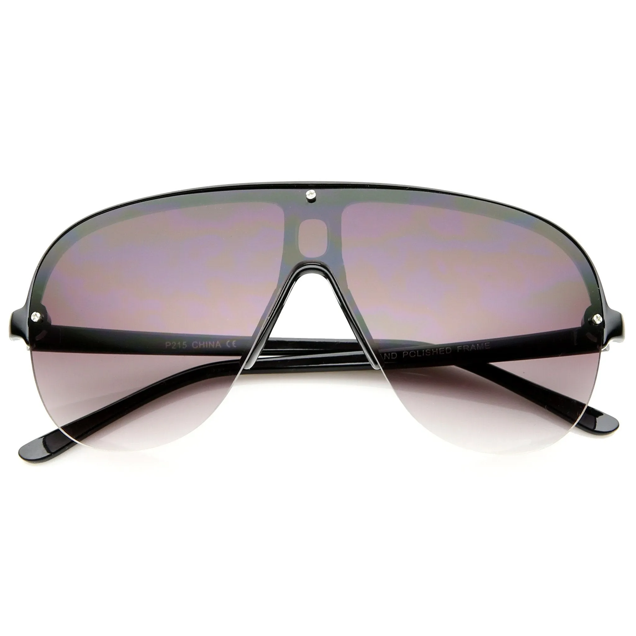 Retro 1980's Rimless Disco Aviator Sunglasses A380 sold by ZeroUV product image thumbnail 5