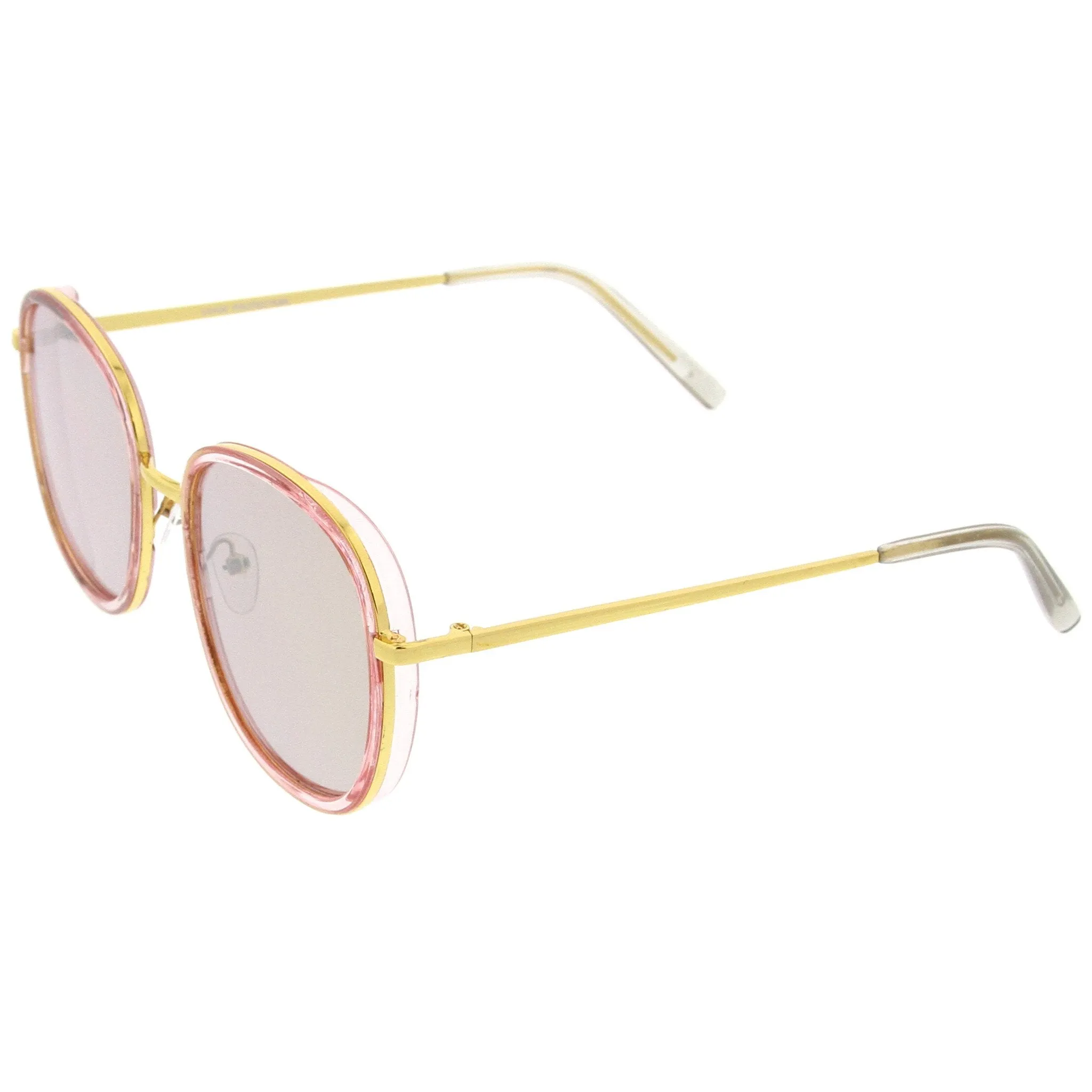 Retro Euro Mirrored Square Flat Lens Sunglasses A452 sold by ZeroUV product image thumbnail 5
