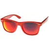 Retro Flash Mirrored Lens Horned Rim Sunglasses 8126 sold by ZeroUV