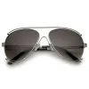 Oversize Modern Dual Wire Frame Aviator Sunglasses A327 sold by ZeroUV