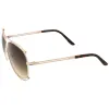 Oversize Modern Dual Wire Frame Aviator Sunglasses A327 sold by ZeroUV