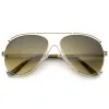 Oversize Modern Dual Wire Frame Aviator Sunglasses A327 sold by ZeroUV