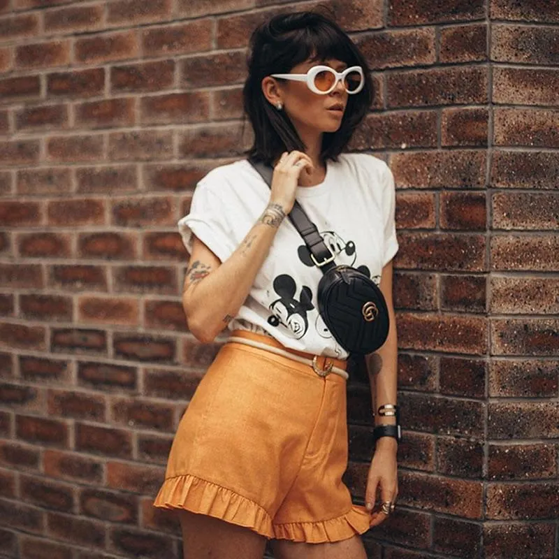 Retro 90's Fashion Clout Oval Round Color Tone Lens Sunglasses C441 sold by ZeroUV product image thumbnail 4