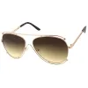 Oversize Modern Dual Wire Frame Aviator Sunglasses A327 sold by ZeroUV
