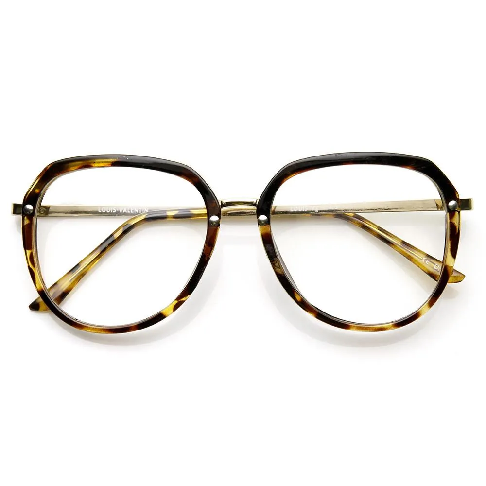 Womens 1980's Fashion Retro Clear Lens Oversize Glasses 9295 sold by ZeroUV