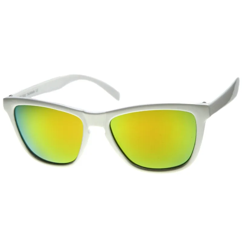 Rad Action Sports Mirrored Lens Horned Rim Sunglasses 8647 sold by ZeroUV