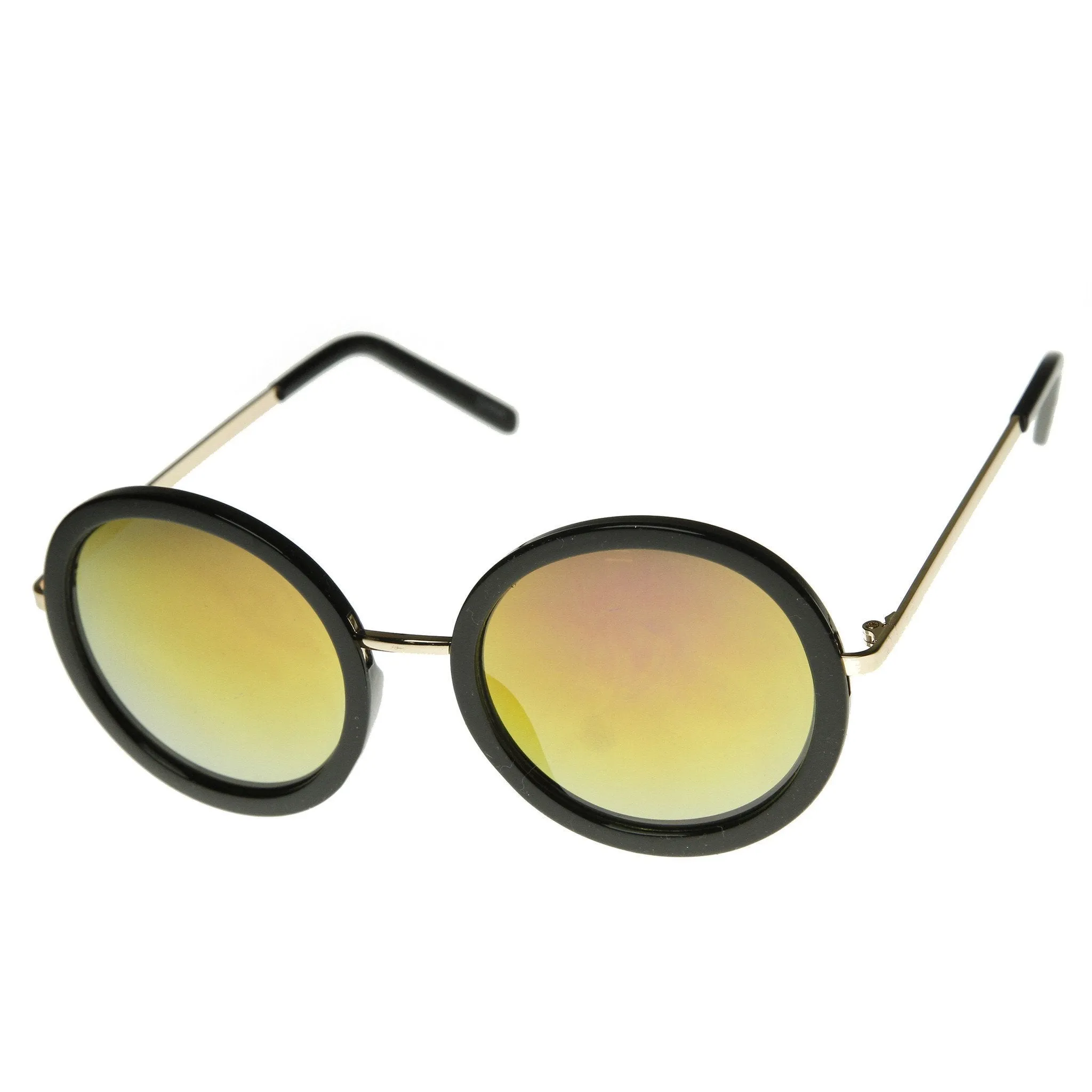 Women's Oversize Round Fashion Mirror Lens Sunglasses 9187 sold by ZeroUV