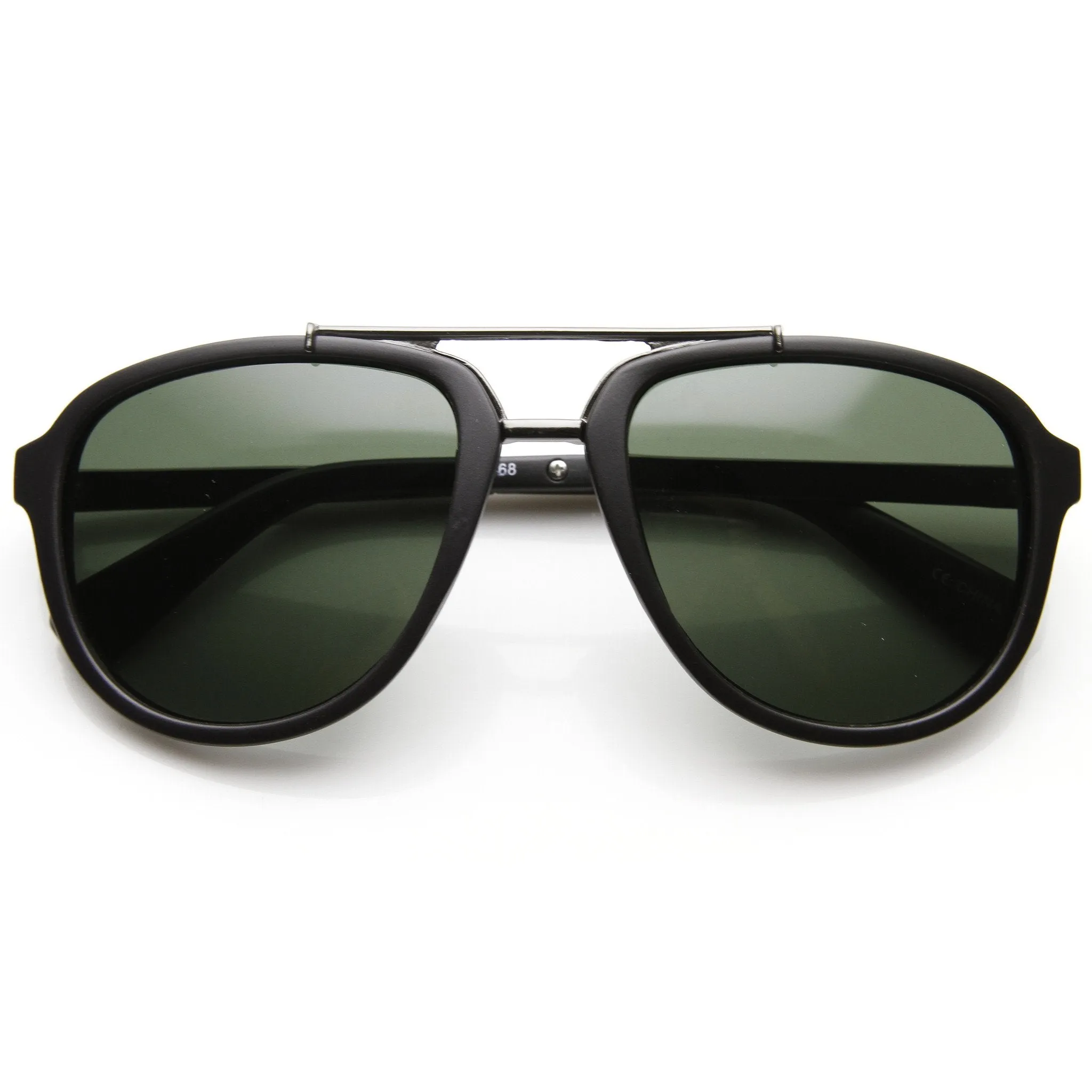 Retro Modern Dapper Mens European Roadster Square Aviator Sunglasses 9466 sold by ZeroUV product image thumbnail 5