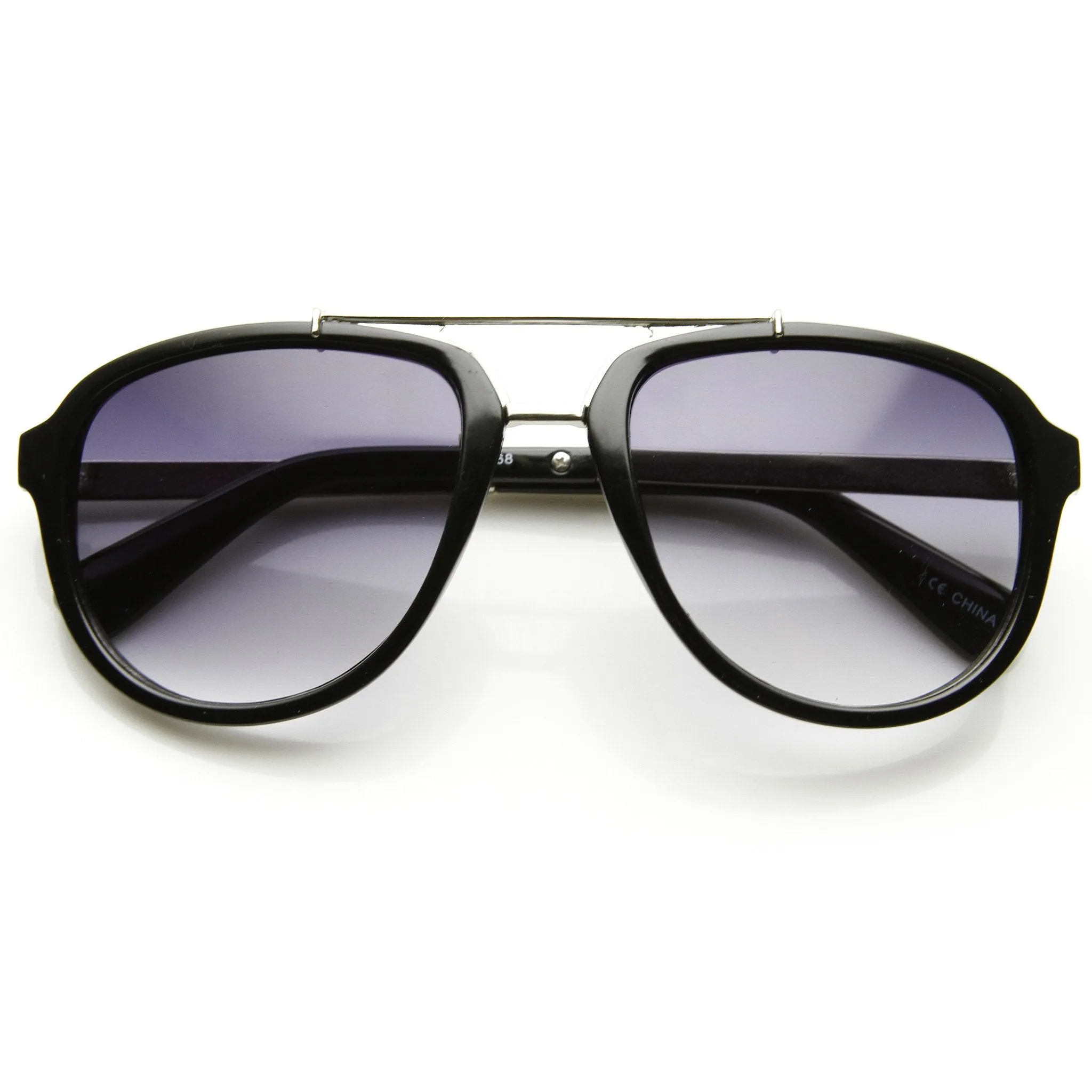 Retro Modern Dapper Mens European Roadster Square Aviator Sunglasses 9466 sold by ZeroUV product image thumbnail 2