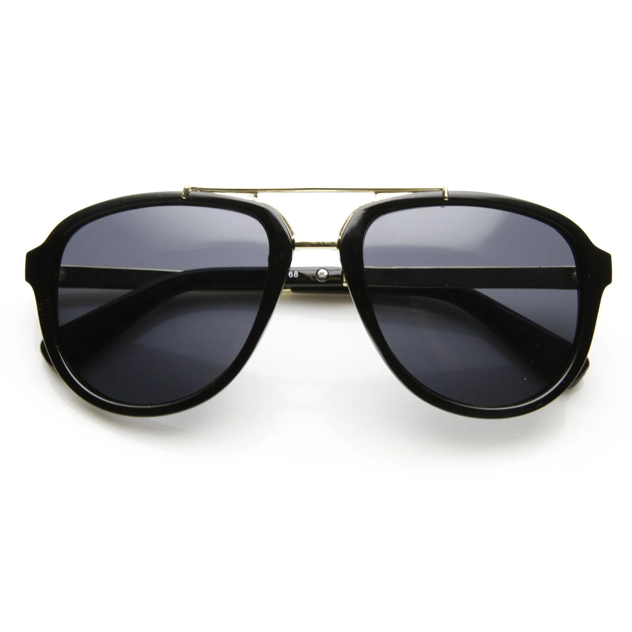 Retro Modern Dapper Mens European Roadster Square Aviator Sunglasses 9466 sold by ZeroUV product image thumbnail 4