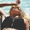 Retro Flash Color Mirror Lens Round Metal Sunglasses sold by ZeroUV