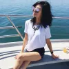 Oversize Thin Cross Brow Mirrored Flat Lens Sunglasses sold by ZeroUV