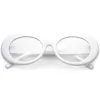 Retro 1990's Fashion Clear Lens Clout Oval Glasses C540 sold by ZeroUV