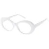 Retro 1990's Fashion Clear Lens Clout Oval Glasses C540 sold by ZeroUV