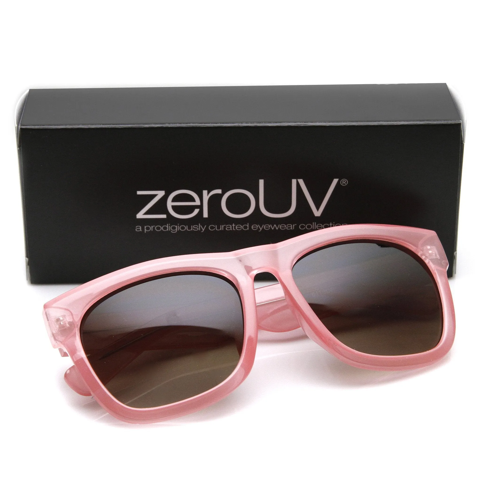 Zerouv "Harlow" Oversize Translucent Horned Rim Womens Sunglasses sold by ZeroUV product image thumbnail 4