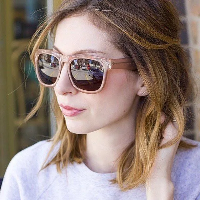Zerouv "Harlow" Oversize Translucent Horned Rim Womens Sunglasses sold by ZeroUV
