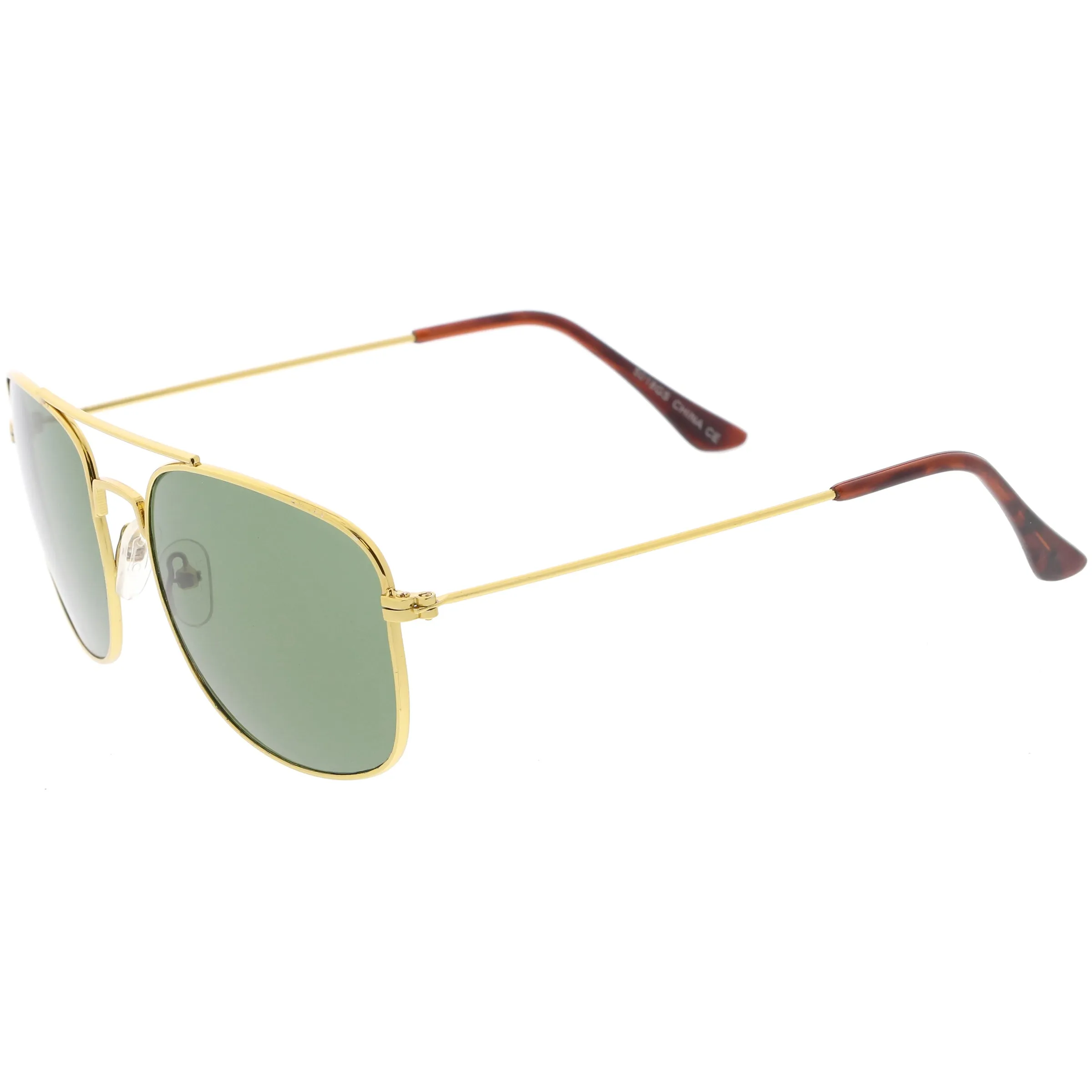 Retro Large Classic Square Metal Aviator Sunglasses C763 sold by ZeroUV product image thumbnail 3