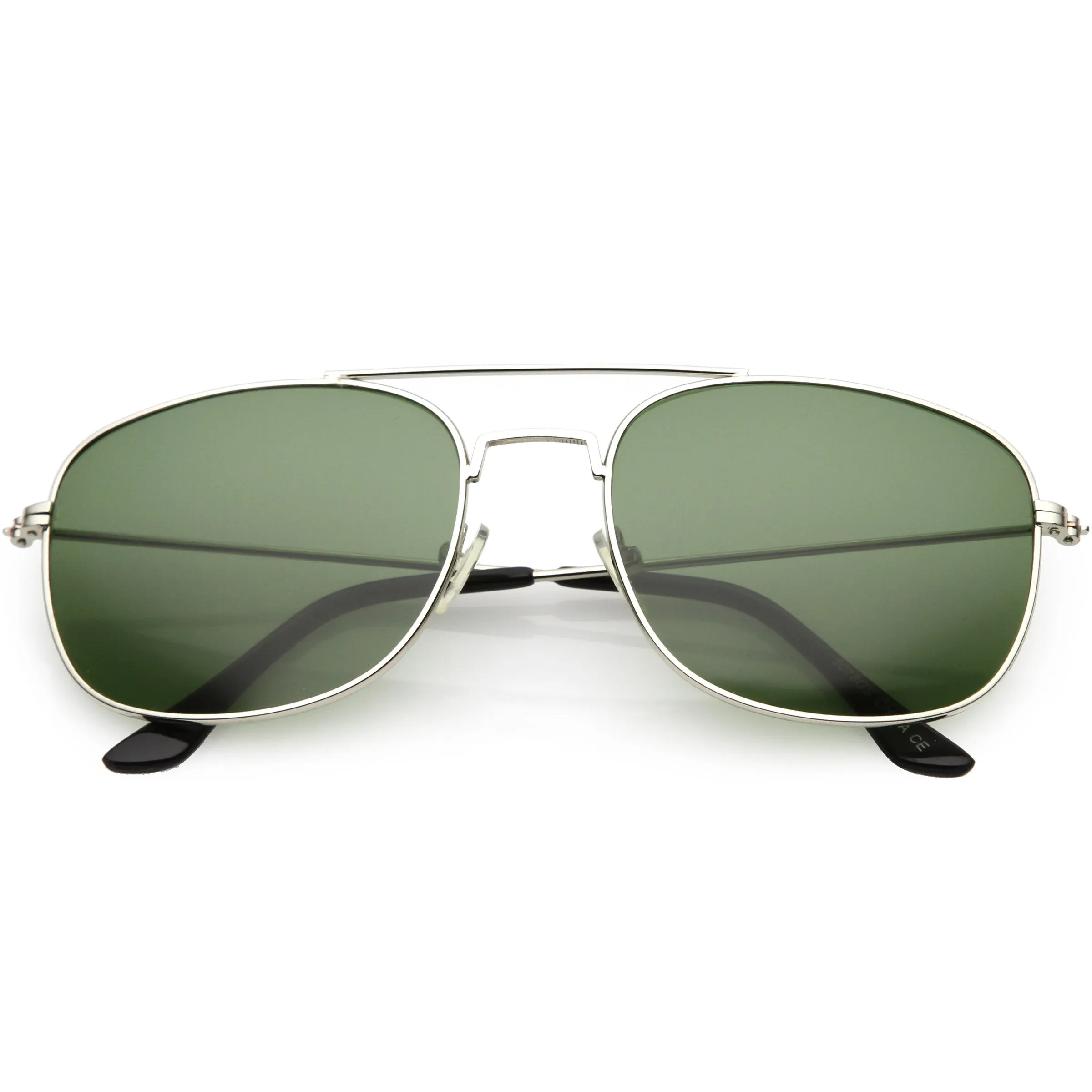 Retro Large Classic Square Metal Aviator Sunglasses C763 sold by ZeroUV product image thumbnail 5