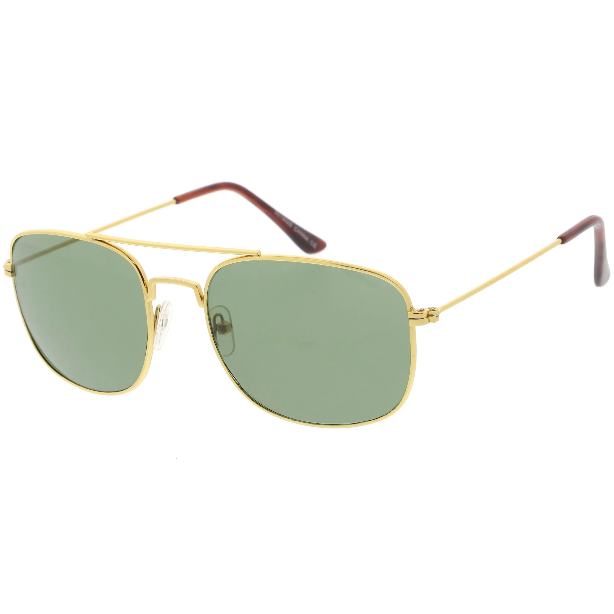Retro Large Classic Square Metal Aviator Sunglasses C763 sold by ZeroUV product image thumbnail 2
