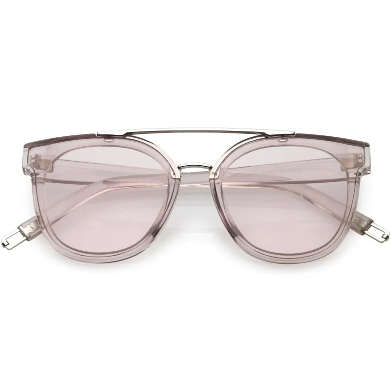 Translucent Metal Crossbar Color Tinted Square Lens C636 sold by ZeroUV