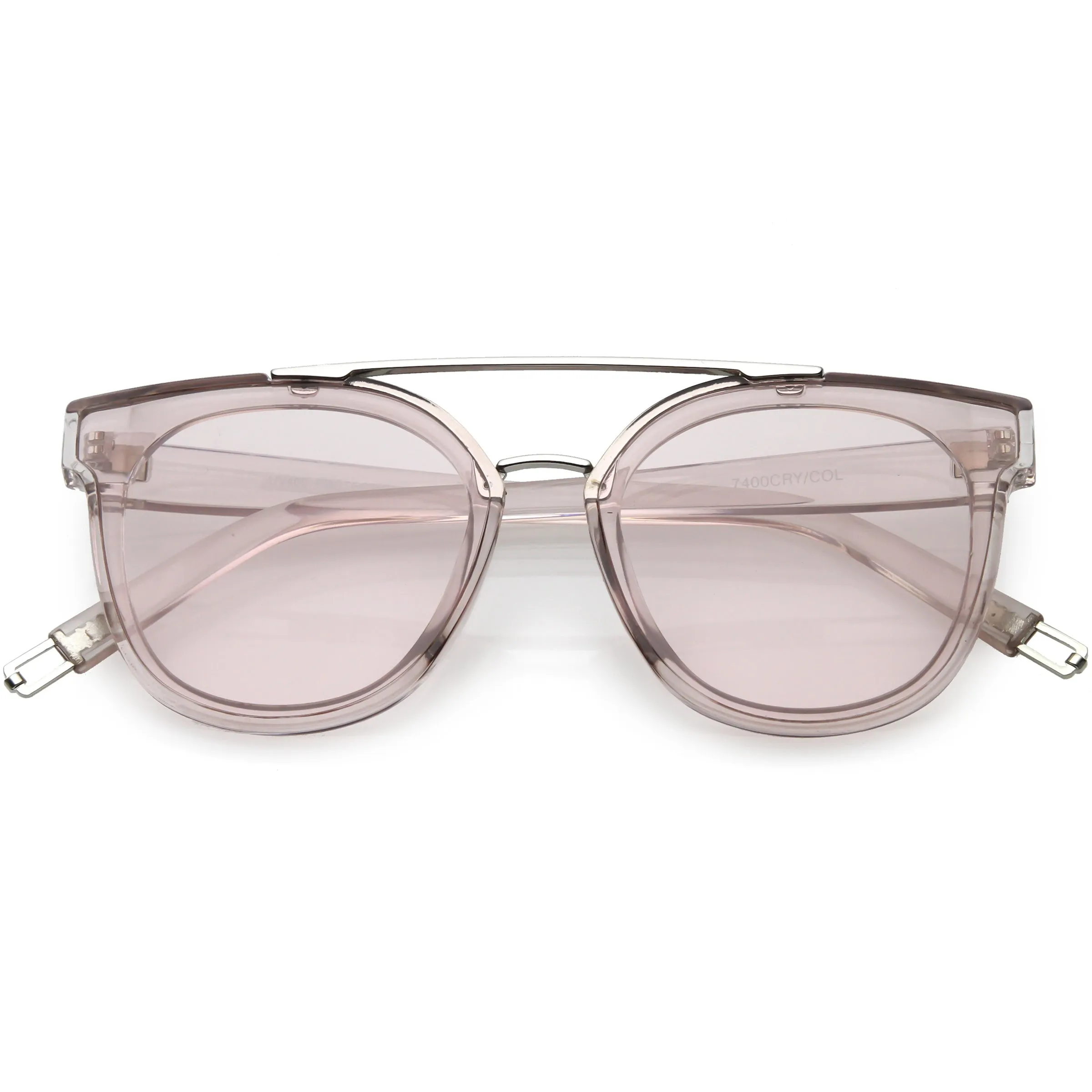 Translucent Metal Crossbar Color Tinted Square Lens C636 sold by ZeroUV