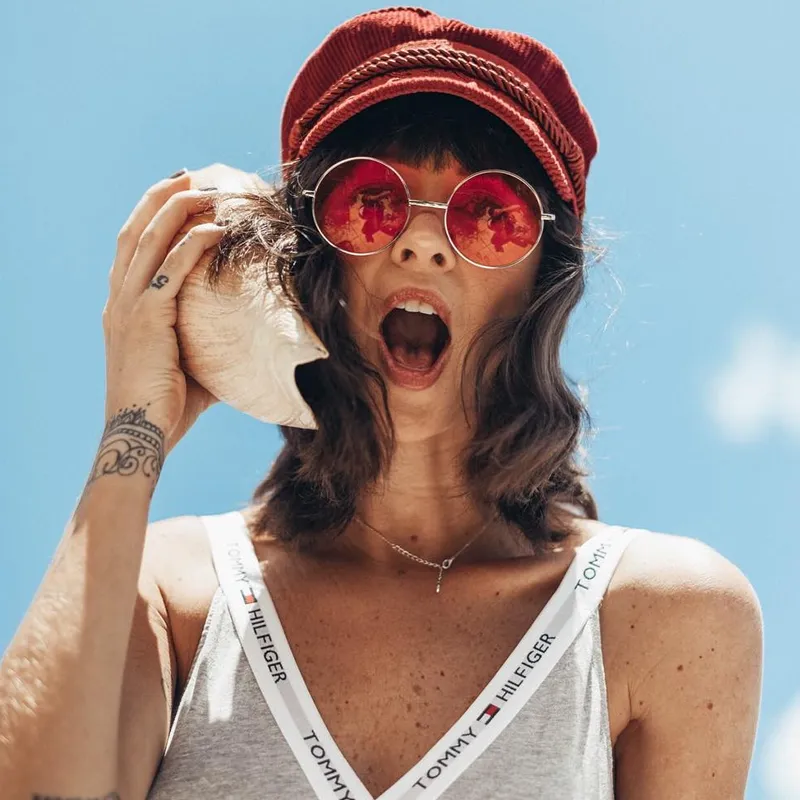 Retro Hippie Metal Lennon Round Color Lens Sunglasses 8594 sold by ZeroUV product image thumbnail 5