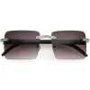 Premium Large Decorated Rhinestones Square Sunglasses D127 sold by ZeroUV