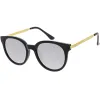 Indie Retro Modern Thick Horned Rim Flat Lens Sunglasses C844 sold by ZeroUV